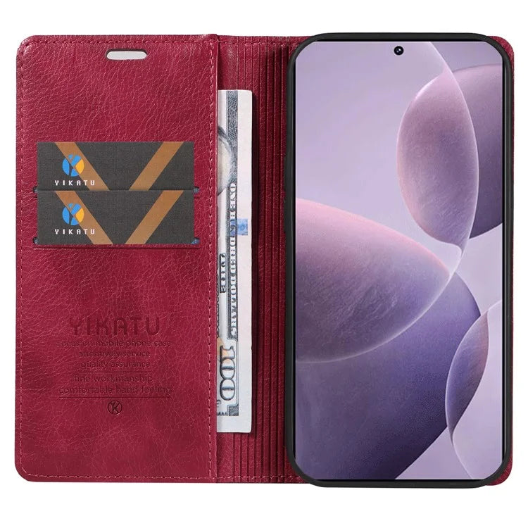YIKATU YK-006 For Xiaomi Redmi K70 5G / K70 Pro 5G / Poco F6 Pro 5G Case Leather Phone Cover Strong Magnetic Closure