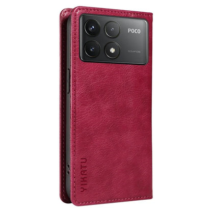 YIKATU YK-006 For Xiaomi Redmi K70 5G / K70 Pro 5G / Poco F6 Pro 5G Case Leather Phone Cover Strong Magnetic Closure
