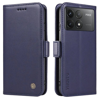 YIKATU YK-003 For Xiaomi Poco F6 Pro 5G / Redmi K70 5G / K70 Pro 5G Wallet Case PU Leather Phone Cover