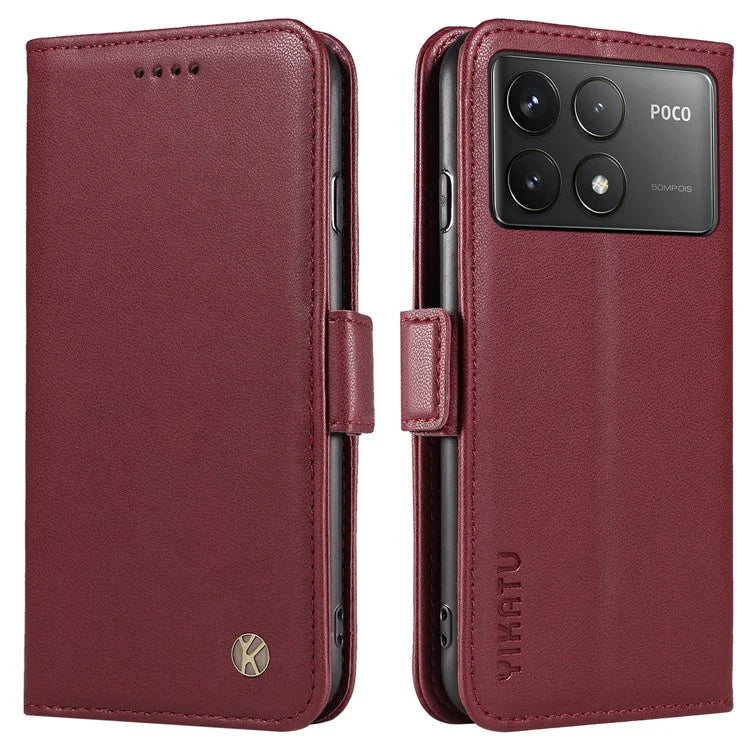 YIKATU YK-003 For Xiaomi Poco F6 Pro 5G / Redmi K70 5G / K70 Pro 5G Wallet Case PU Leather Phone Cover