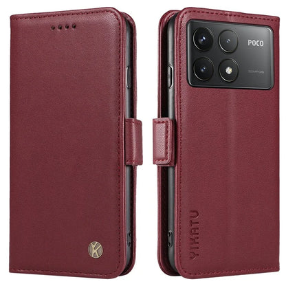 YIKATU YK-003 For Xiaomi Poco F6 Pro 5G / Redmi K70 5G / K70 Pro 5G Wallet Case PU Leather Phone Cover