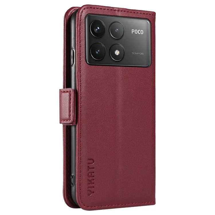YIKATU YK-003 For Xiaomi Poco F6 Pro 5G / Redmi K70 5G / K70 Pro 5G Wallet Case PU Leather Phone Cover