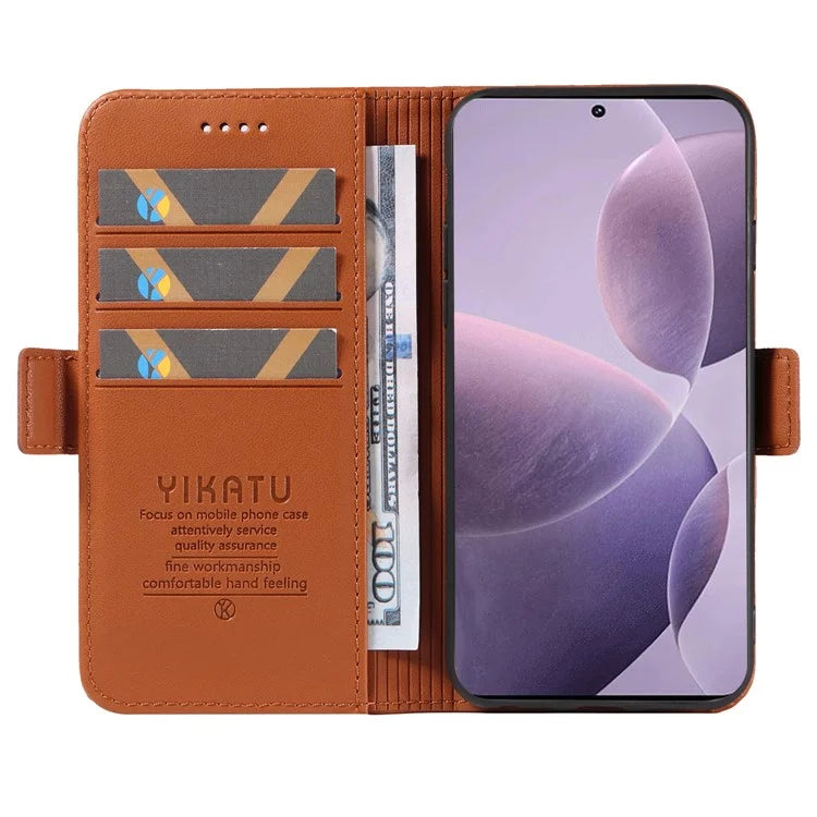 YIKATU YK-003 For Xiaomi Poco F6 Pro 5G / Redmi K70 5G / K70 Pro 5G Wallet Case PU Leather Phone Cover