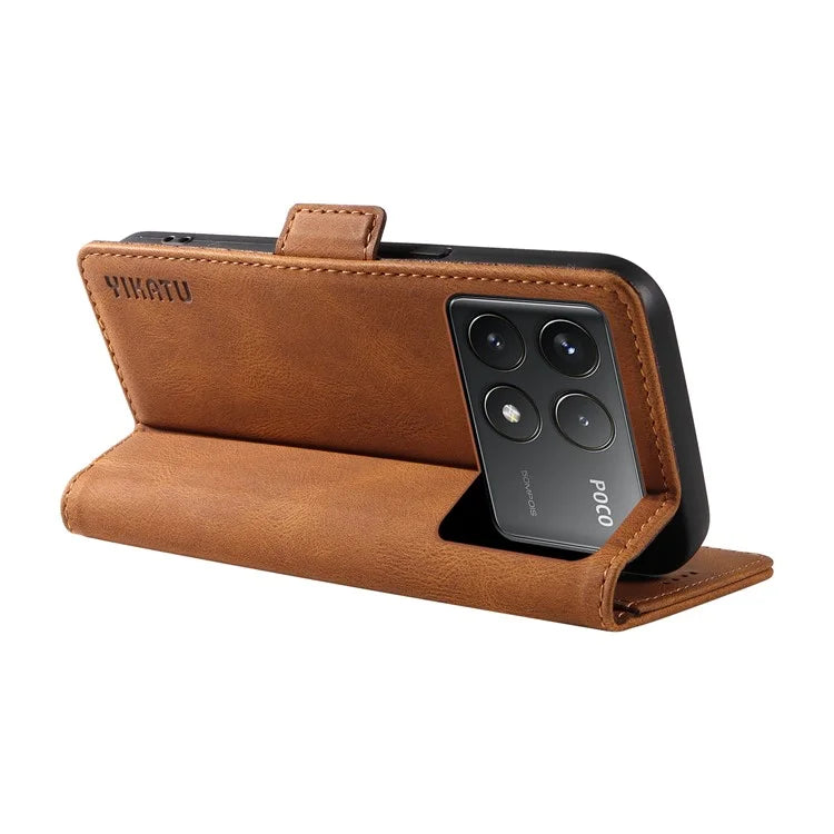YIKATU YK-005 For Xiaomi Poco F6 Pro 5G / Redmi K70 5G / K70 Pro 5G Case Leather Wallet Phone Cover