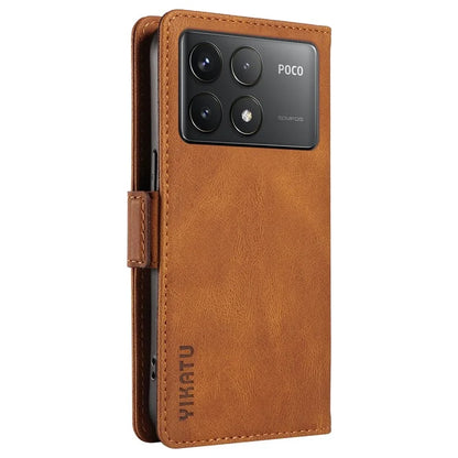 YIKATU YK-005 For Xiaomi Poco F6 Pro 5G / Redmi K70 5G / K70 Pro 5G Case Leather Wallet Phone Cover
