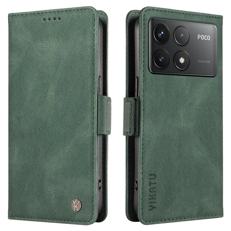 YIKATU YK-005 For Xiaomi Poco F6 Pro 5G / Redmi K70 5G / K70 Pro 5G Case Leather Wallet Phone Cover