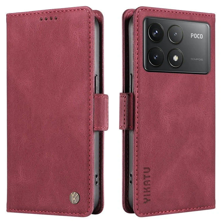 YIKATU YK-005 For Xiaomi Poco F6 Pro 5G / Redmi K70 5G / K70 Pro 5G Case Leather Wallet Phone Cover