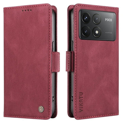 YIKATU YK-005 For Xiaomi Poco F6 Pro 5G / Redmi K70 5G / K70 Pro 5G Case Leather Wallet Phone Cover