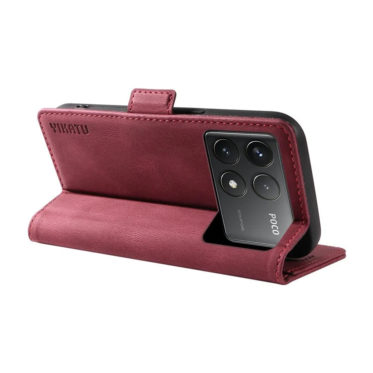 YIKATU YK-005 For Xiaomi Poco F6 Pro 5G / Redmi K70 5G / K70 Pro 5G Case Leather Wallet Phone Cover