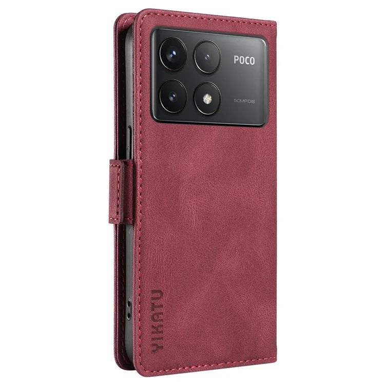 YIKATU YK-005 For Xiaomi Poco F6 Pro 5G / Redmi K70 5G / K70 Pro 5G Case Leather Wallet Phone Cover