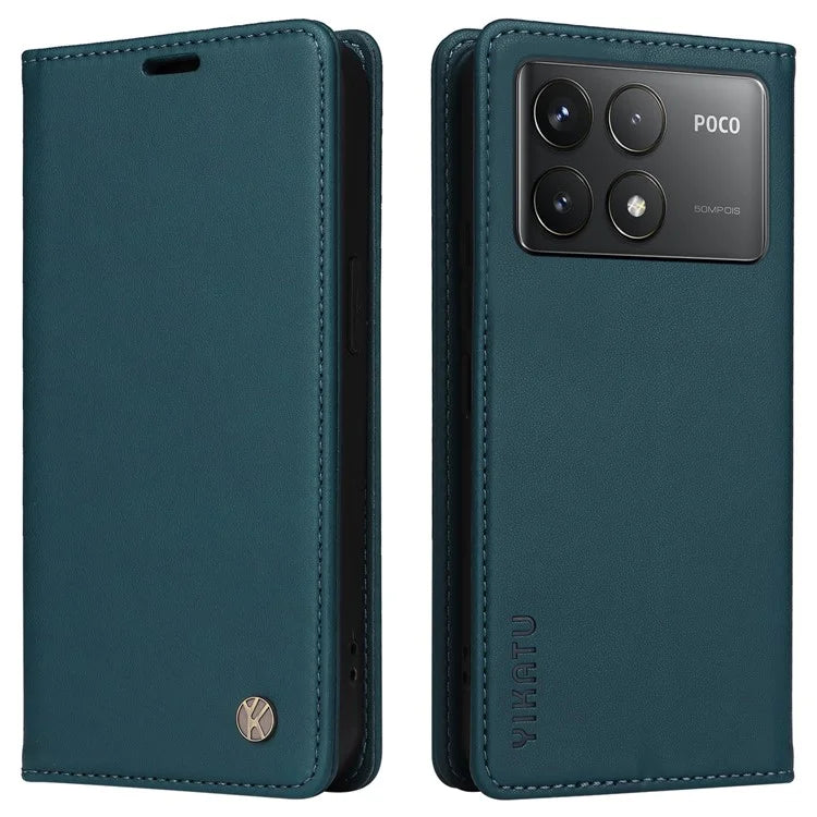 YIKATU YK-001 For Xiaomi Poco F6 Pro 5G / Redmi K70 5G / K70 Pro 5G Stand Case PU Leather Phone Cover