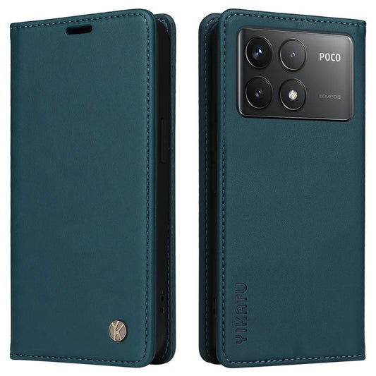 YIKATU YK-001 For Xiaomi Poco F6 Pro 5G / Redmi K70 5G / K70 Pro 5G Stand Case PU Leather Phone Cover