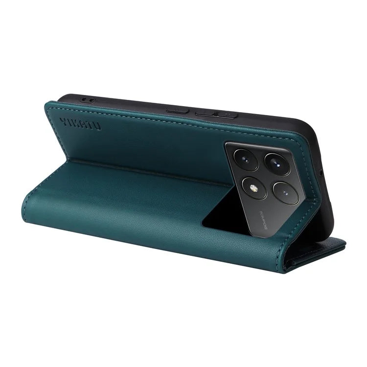 YIKATU YK-001 For Xiaomi Poco F6 Pro 5G / Redmi K70 5G / K70 Pro 5G Stand Case PU Leather Phone Cover
