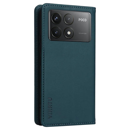 YIKATU YK-001 For Xiaomi Poco F6 Pro 5G / Redmi K70 5G / K70 Pro 5G Stand Case PU Leather Phone Cover