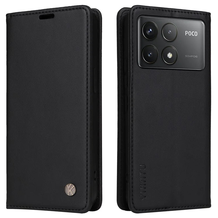 YIKATU YK-001 For Xiaomi Poco F6 Pro 5G / Redmi K70 5G / K70 Pro 5G Stand Case PU Leather Phone Cover