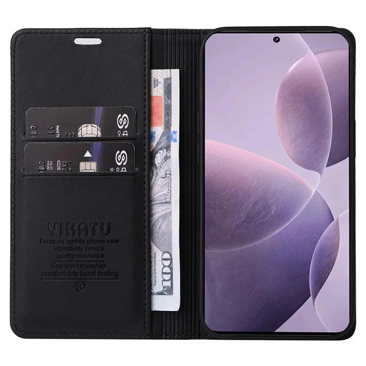 YIKATU YK-001 For Xiaomi Poco F6 Pro 5G / Redmi K70 5G / K70 Pro 5G Stand Case PU Leather Phone Cover