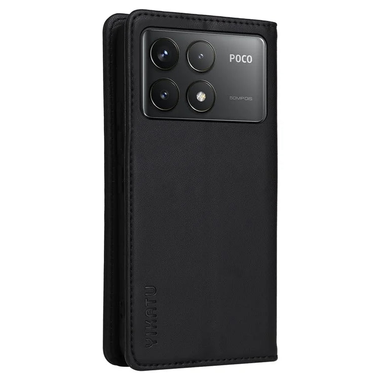 YIKATU YK-001 For Xiaomi Poco F6 Pro 5G / Redmi K70 5G / K70 Pro 5G Stand Case PU Leather Phone Cover