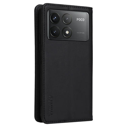 YIKATU YK-001 For Xiaomi Poco F6 Pro 5G / Redmi K70 5G / K70 Pro 5G Stand Case PU Leather Phone Cover