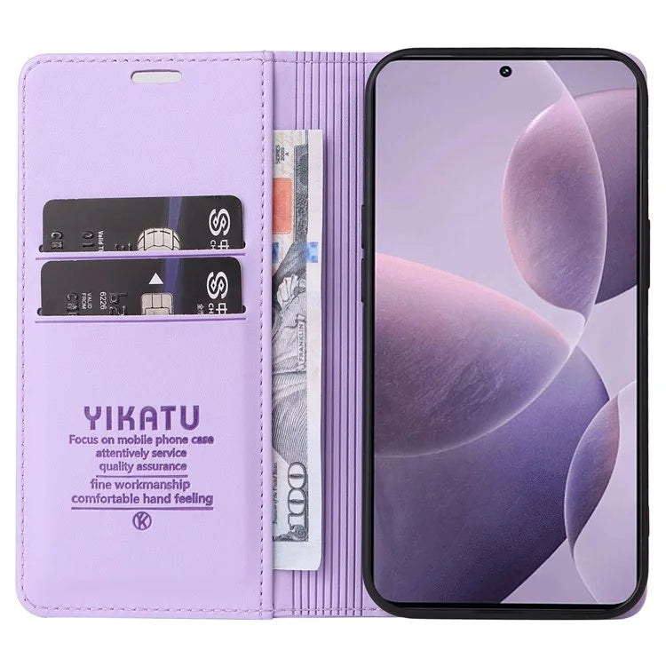 YIKATU YK-001 For Xiaomi Poco F6 Pro 5G / Redmi K70 5G / K70 Pro 5G Stand Case PU Leather Phone Cover
