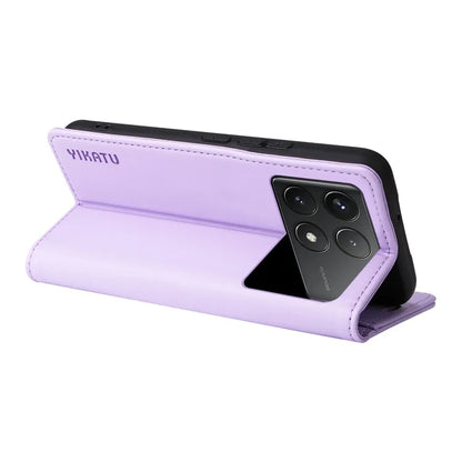 YIKATU YK-001 For Xiaomi Poco F6 Pro 5G / Redmi K70 5G / K70 Pro 5G Stand Case PU Leather Phone Cover