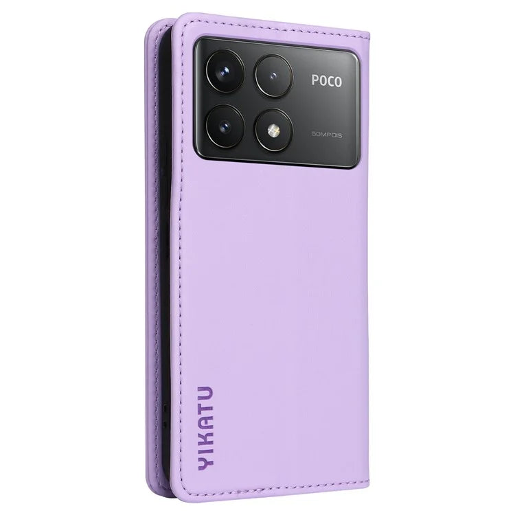 YIKATU YK-001 For Xiaomi Poco F6 Pro 5G / Redmi K70 5G / K70 Pro 5G Stand Case PU Leather Phone Cover