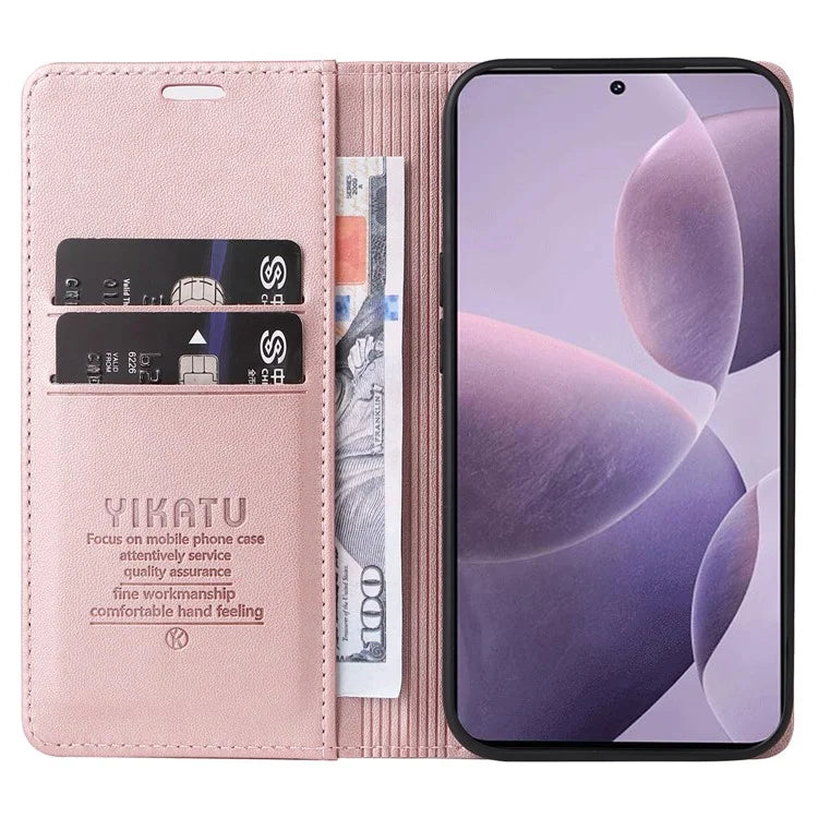 YIKATU YK-001 For Xiaomi Poco F6 Pro 5G / Redmi K70 5G / K70 Pro 5G Stand Case PU Leather Phone Cover
