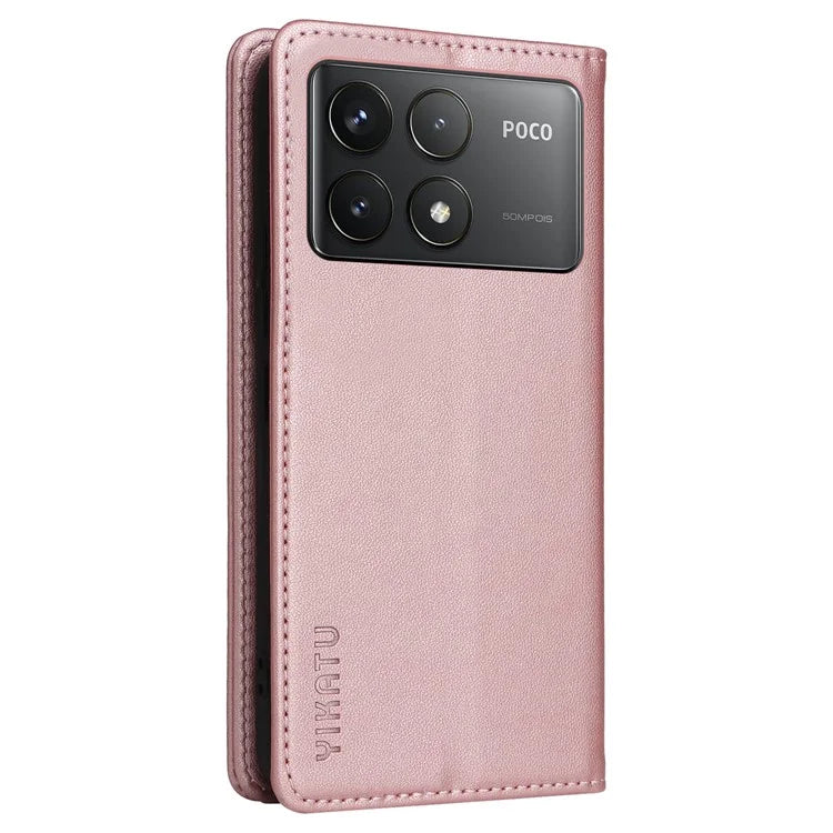 YIKATU YK-001 For Xiaomi Poco F6 Pro 5G / Redmi K70 5G / K70 Pro 5G Stand Case PU Leather Phone Cover