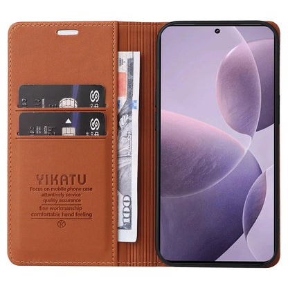 YIKATU YK-001 For Xiaomi Poco F6 Pro 5G / Redmi K70 5G / K70 Pro 5G Stand Case PU Leather Phone Cover