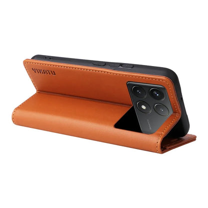YIKATU YK-001 For Xiaomi Poco F6 Pro 5G / Redmi K70 5G / K70 Pro 5G Stand Case PU Leather Phone Cover