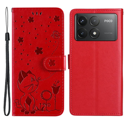 KT Imprinting Flower Series-4 For Xiaomi Redmi K70 5G / K70 Pro 5G / Poco F6 Pro 5G Case Leather Phone Cover
