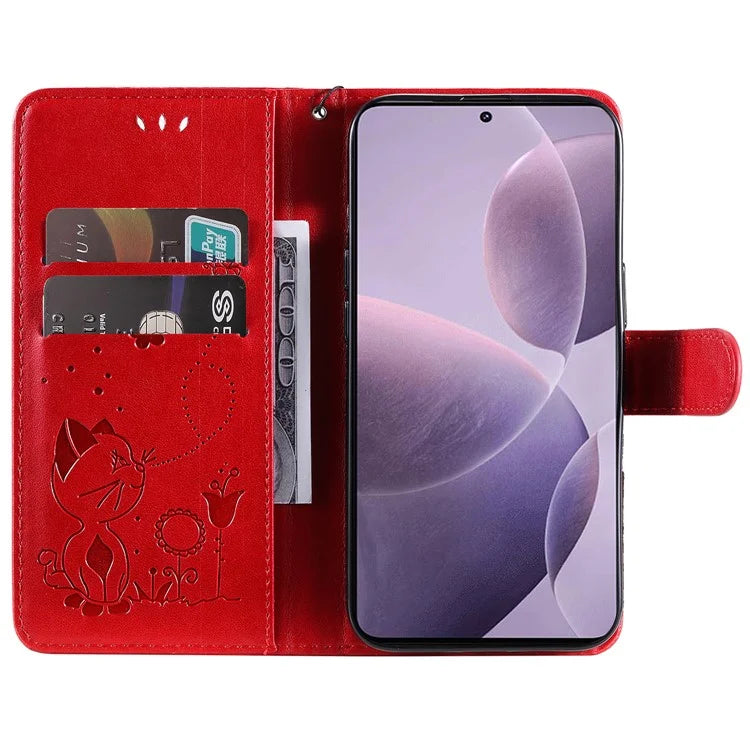KT Imprinting Flower Series-4 For Xiaomi Redmi K70 5G / K70 Pro 5G / Poco F6 Pro 5G Case Leather Phone Cover