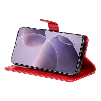 KT Imprinting Flower Series-4 For Xiaomi Redmi K70 5G / K70 Pro 5G / Poco F6 Pro 5G Case Leather Phone Cover