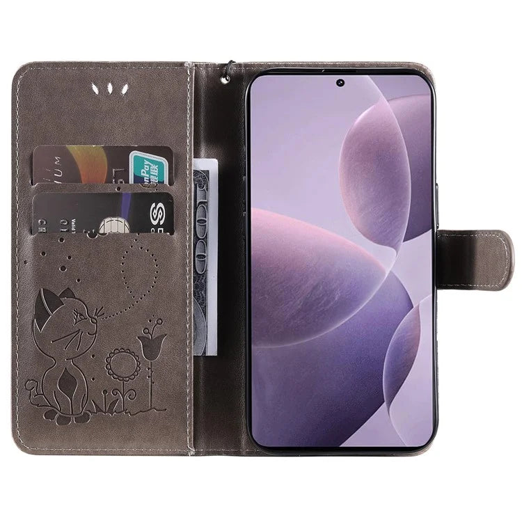 KT Imprinting Flower Series-4 For Xiaomi Redmi K70 5G / K70 Pro 5G / Poco F6 Pro 5G Case Leather Phone Cover