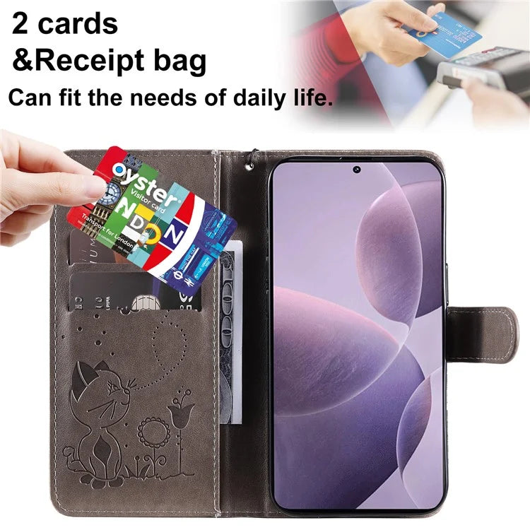 KT Imprinting Flower Series-4 For Xiaomi Redmi K70 5G / K70 Pro 5G / Poco F6 Pro 5G Case Leather Phone Cover