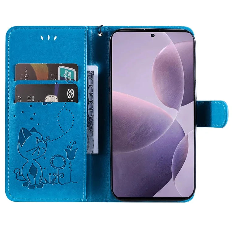 KT Imprinting Flower Series-4 For Xiaomi Redmi K70 5G / K70 Pro 5G / Poco F6 Pro 5G Case Leather Phone Cover