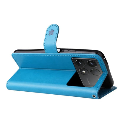 KT Imprinting Flower Series-4 For Xiaomi Redmi K70 5G / K70 Pro 5G / Poco F6 Pro 5G Case Leather Phone Cover