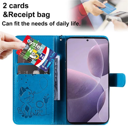 KT Imprinting Flower Series-4 For Xiaomi Redmi K70 5G / K70 Pro 5G / Poco F6 Pro 5G Case Leather Phone Cover