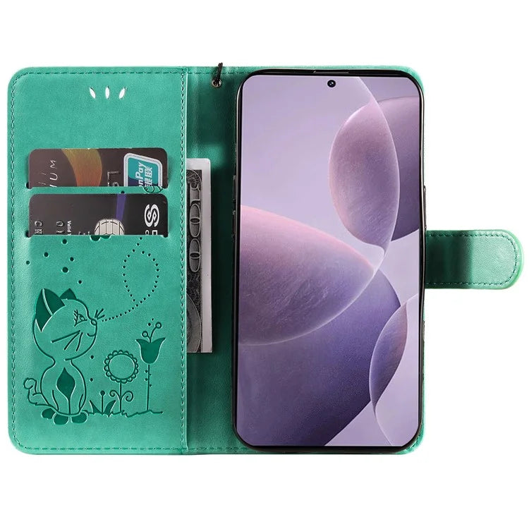 KT Imprinting Flower Series-4 For Xiaomi Redmi K70 5G / K70 Pro 5G / Poco F6 Pro 5G Case Leather Phone Cover