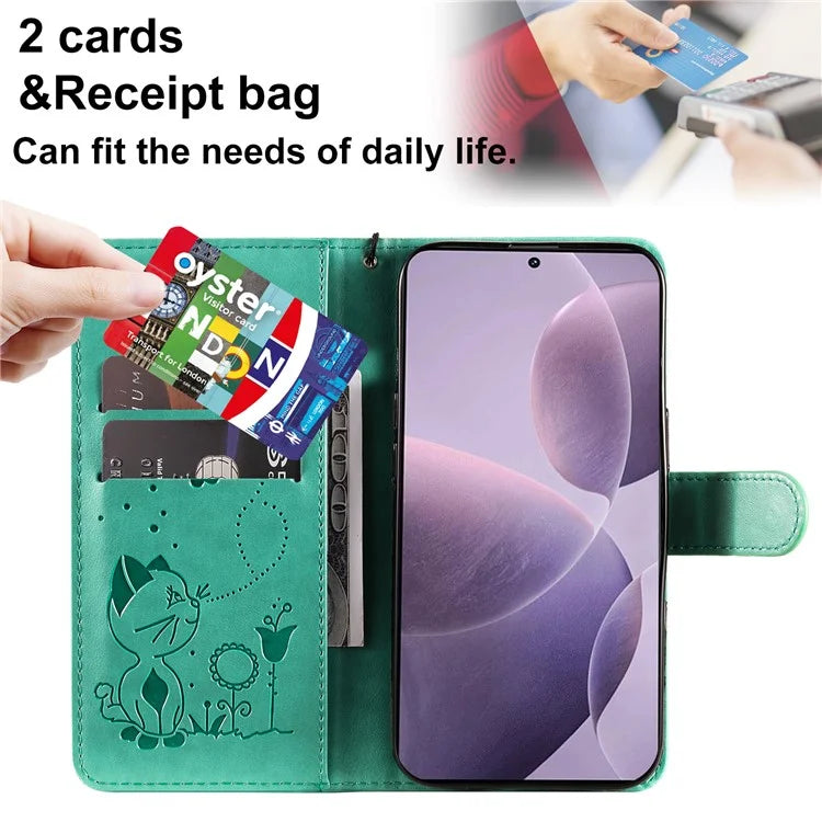 KT Imprinting Flower Series-4 For Xiaomi Redmi K70 5G / K70 Pro 5G / Poco F6 Pro 5G Case Leather Phone Cover