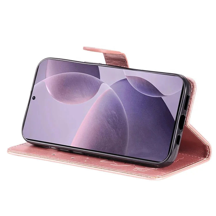 KT Imprinting Flower Series-4 For Xiaomi Redmi K70 5G / K70 Pro 5G / Poco F6 Pro 5G Case Leather Phone Cover