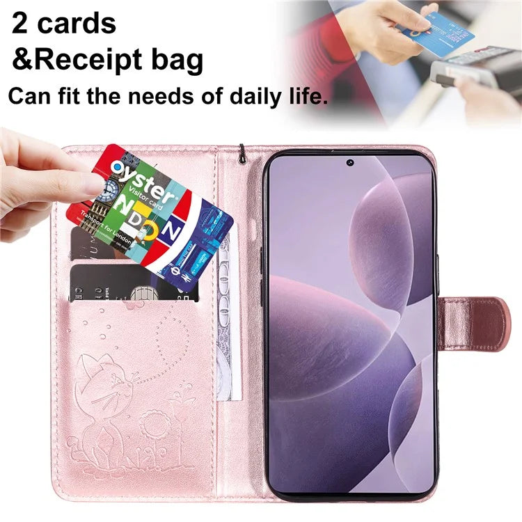 KT Imprinting Flower Series-4 For Xiaomi Redmi K70 5G / K70 Pro 5G / Poco F6 Pro 5G Case Leather Phone Cover