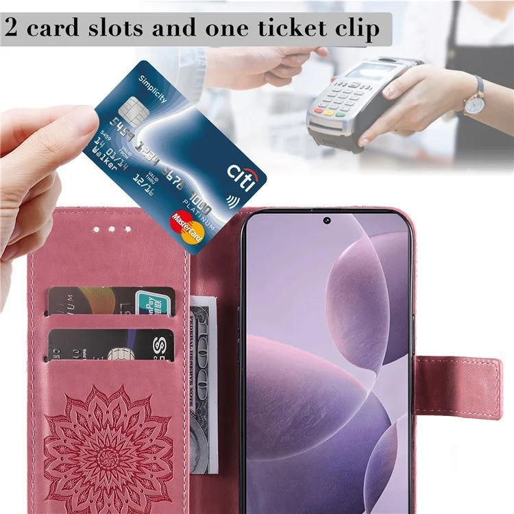 KT Imprinting Flower Series-1 For Xiaomi Redmi K70 5G / K70 Pro 5G / Poco F6 Pro 5G Case Wallet Leather Phone Cover
