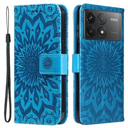 KT Imprinting Flower Series-1 For Xiaomi Redmi K70 5G / K70 Pro 5G / Poco F6 Pro 5G Case Wallet Leather Phone Cover