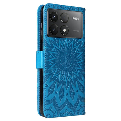 KT Imprinting Flower Series-1 For Xiaomi Redmi K70 5G / K70 Pro 5G / Poco F6 Pro 5G Case Wallet Leather Phone Cover