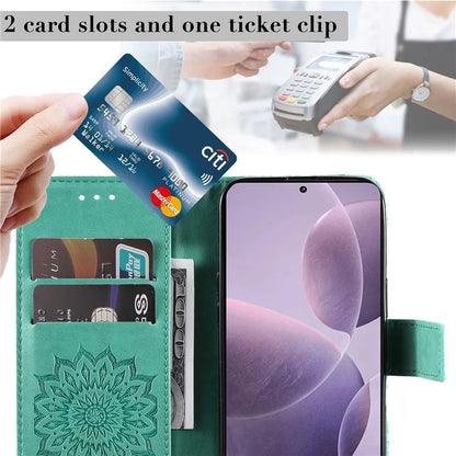 KT Imprinting Flower Series-1 For Xiaomi Redmi K70 5G / K70 Pro 5G / Poco F6 Pro 5G Case Wallet Leather Phone Cover