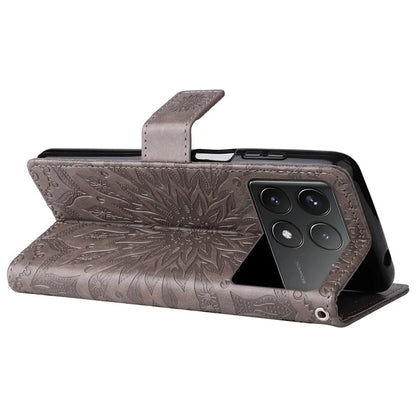 KT Imprinting Flower Series-1 For Xiaomi Redmi K70 5G / K70 Pro 5G / Poco F6 Pro 5G Case Wallet Leather Phone Cover