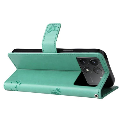 KT Imprinting Flower Series-3 For Xiaomi Redmi K70 5G / K70 Pro 5G / Poco F6 Pro 5G Leather Phone Case
