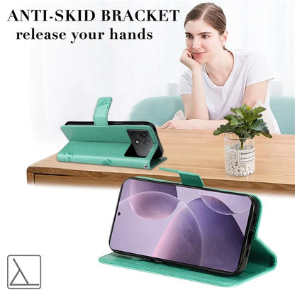 KT Imprinting Flower Series-3 For Xiaomi Redmi K70 5G / K70 Pro 5G / Poco F6 Pro 5G Leather Phone Case