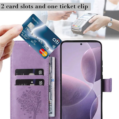 KT Imprinting Flower Series-3 For Xiaomi Redmi K70 5G / K70 Pro 5G / Poco F6 Pro 5G Leather Phone Case