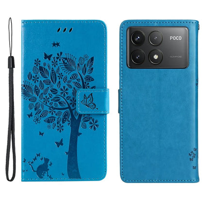 KT Imprinting Flower Series-3 For Xiaomi Redmi K70 5G / K70 Pro 5G / Poco F6 Pro 5G Leather Phone Case